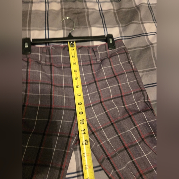 Tommy Hilfiger Sliming Plaid Skinny Pants Gray and Red Size 0 - Picture 15 of 15